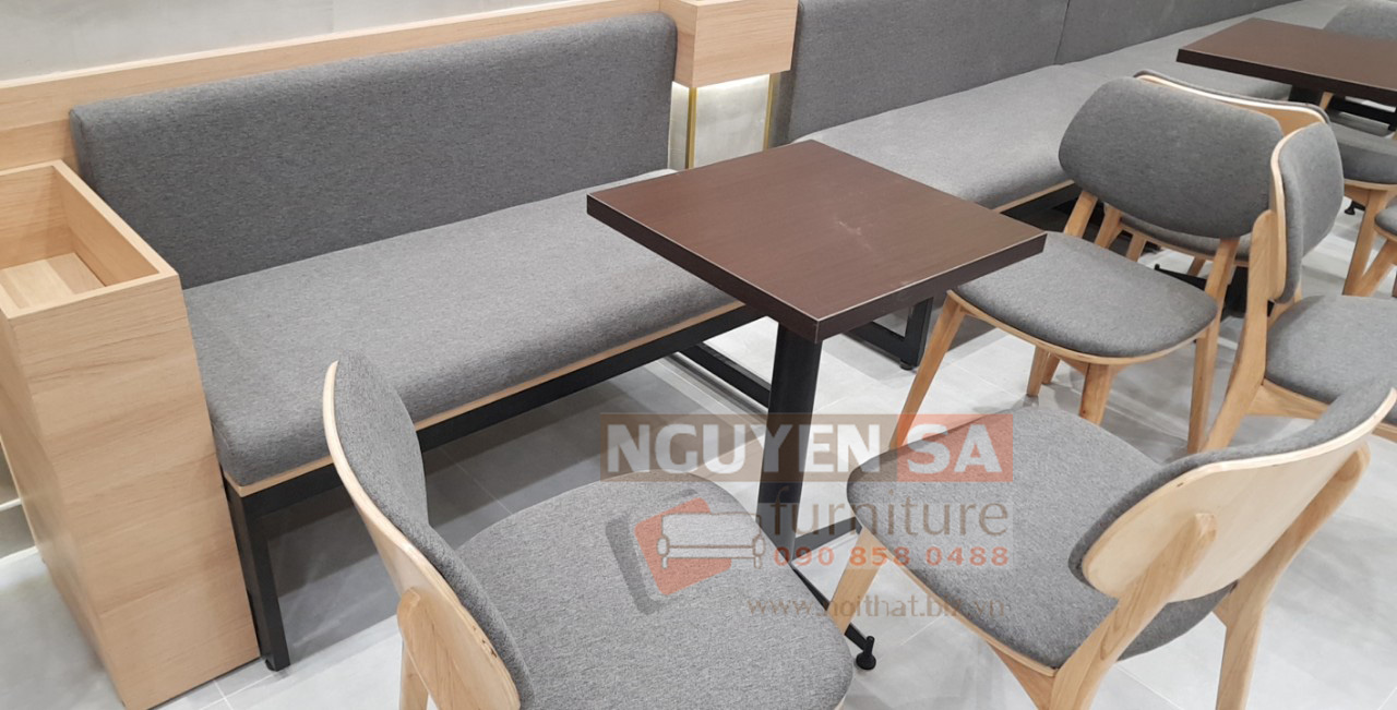 Thi công bàn ghế quán trà sữa TocoToco
