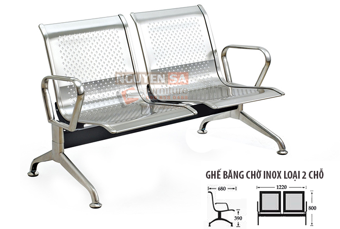 ghe bang cho inox loai 2 cho
